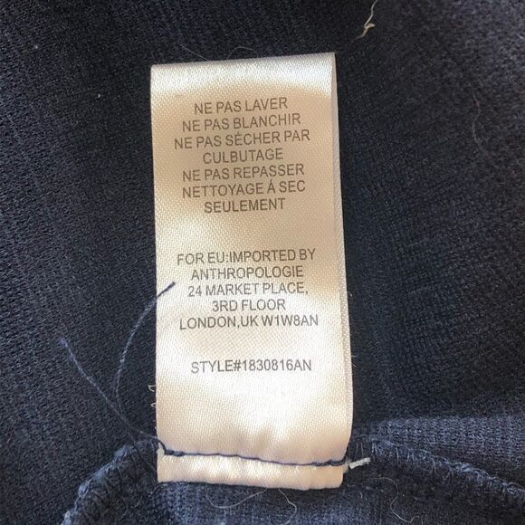 Anthropologie Current Air Navy Peplum Top - Picture 8 of 8